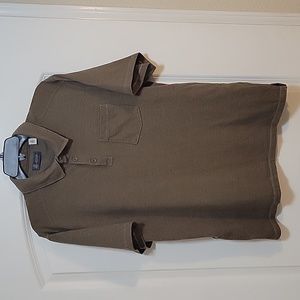 Arrow polo shirt, size large, brown